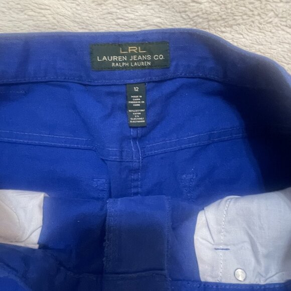 LRL Ralpn Lauren Blue pants - size 12 - Picture 2 of 3